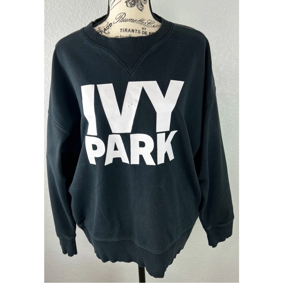 Ivy Park Logo Sweatshirt In Black, size Medium - Picture 4 of 11